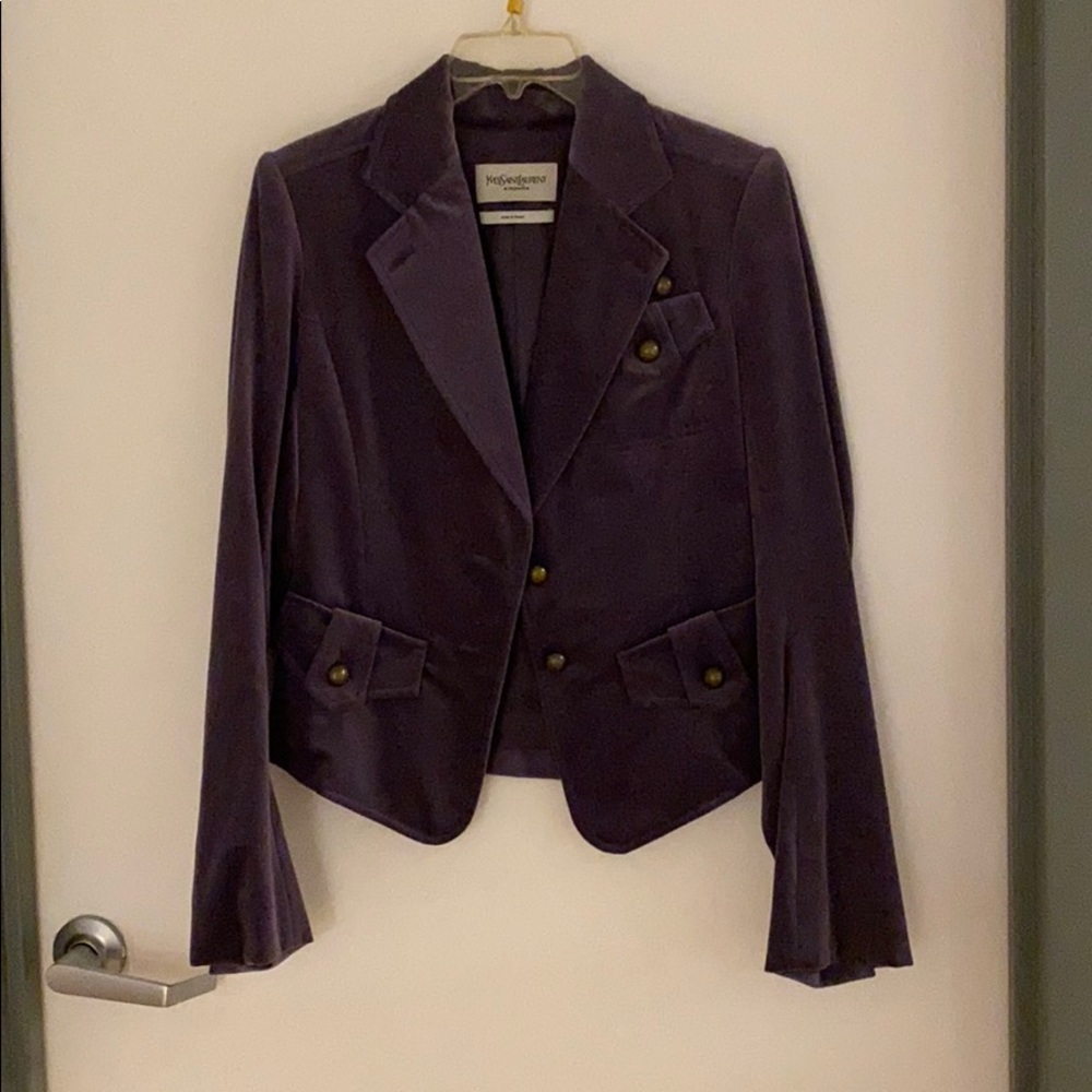 YSL Rive Gauche Velvet Jacket Excellent Condition! - Picture 3 of 5